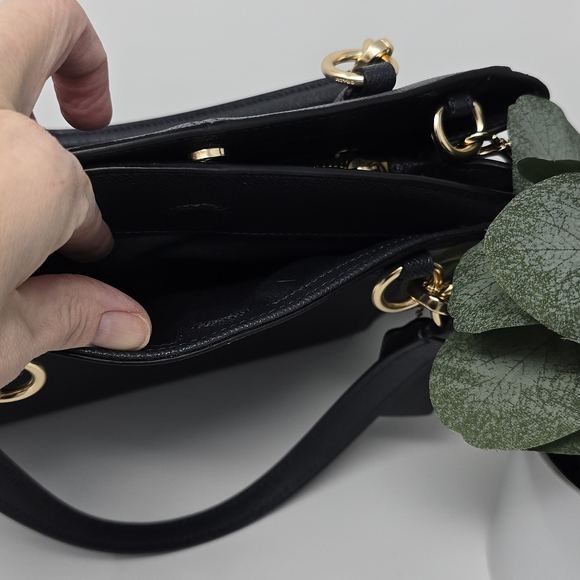 Coach Black Leather Tote Bag - Picture 6 of 9